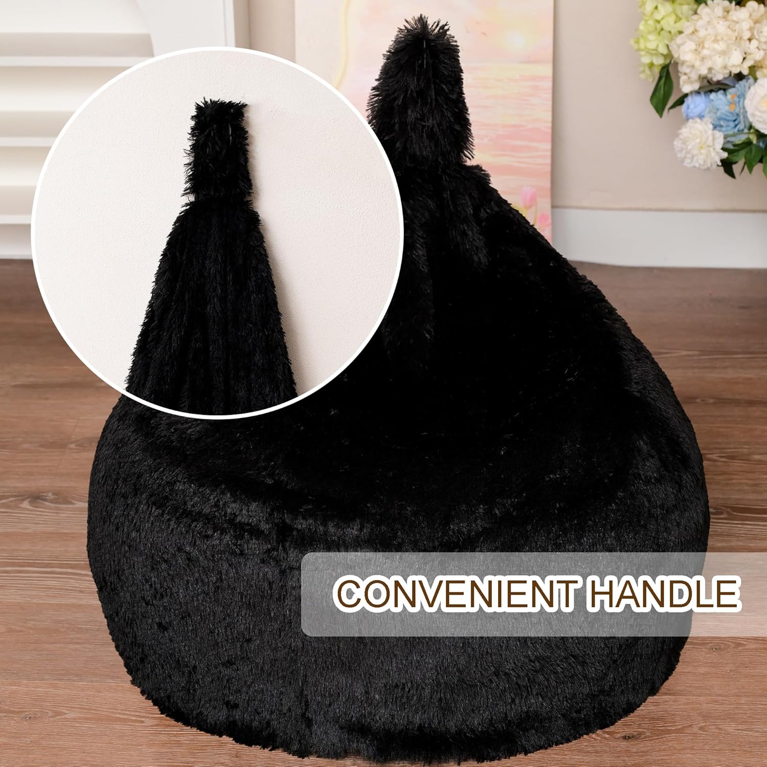Cozy Faux Fur Bean Bag Cover